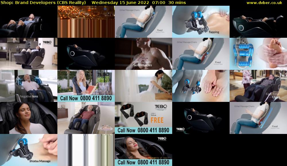 Shop: Brand Developers (CBS Reality) Wednesday 15 June 2022 07:00 - 07:30