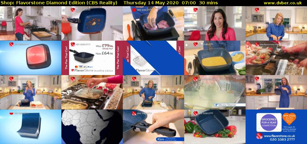 Shop: Flavorstone Diamond Edition (CBS Reality) Thursday 14 May 2020 07:00 - 07:30