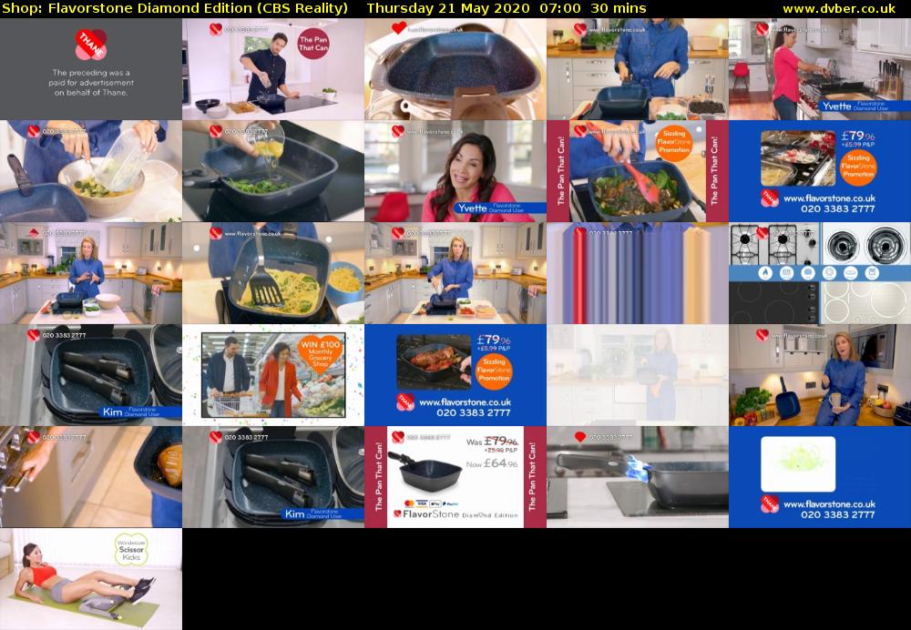 Shop: Flavorstone Diamond Edition (CBS Reality) Thursday 21 May 2020 07:00 - 07:30