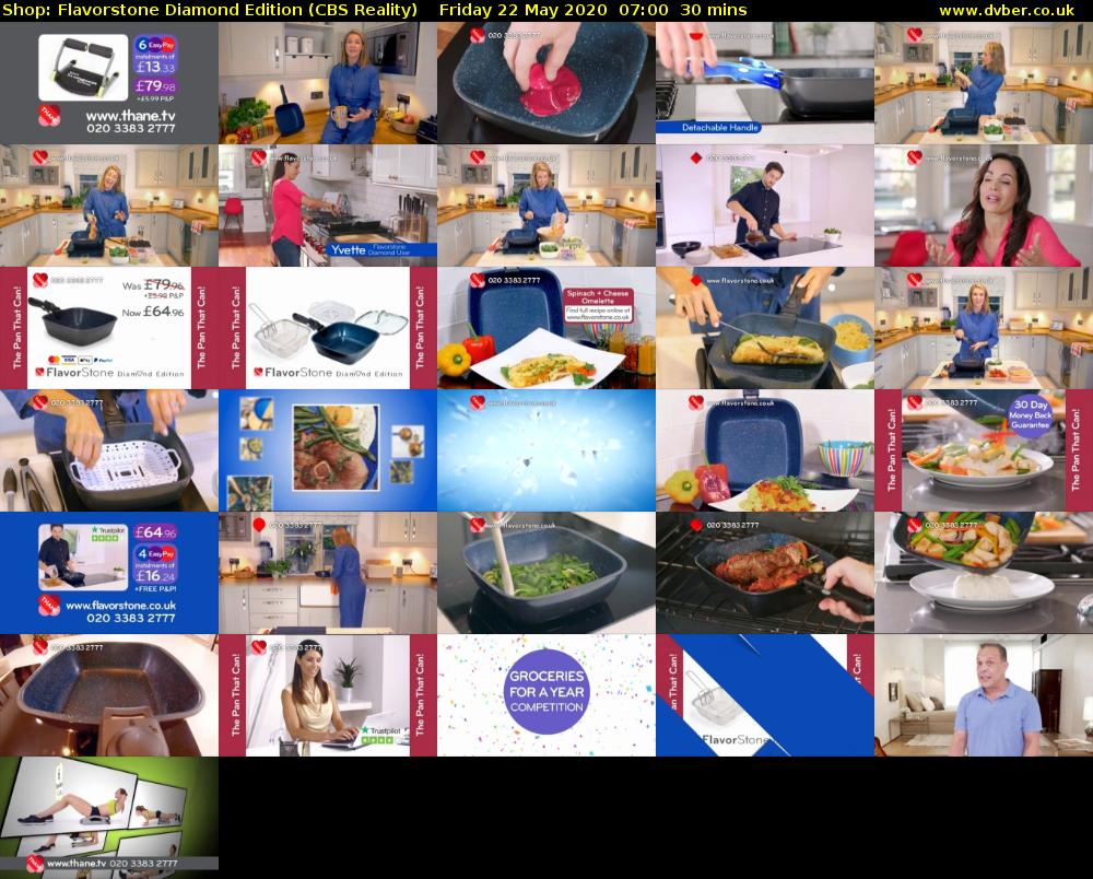 Shop: Flavorstone Diamond Edition (CBS Reality) Friday 22 May 2020 07:00 - 07:30