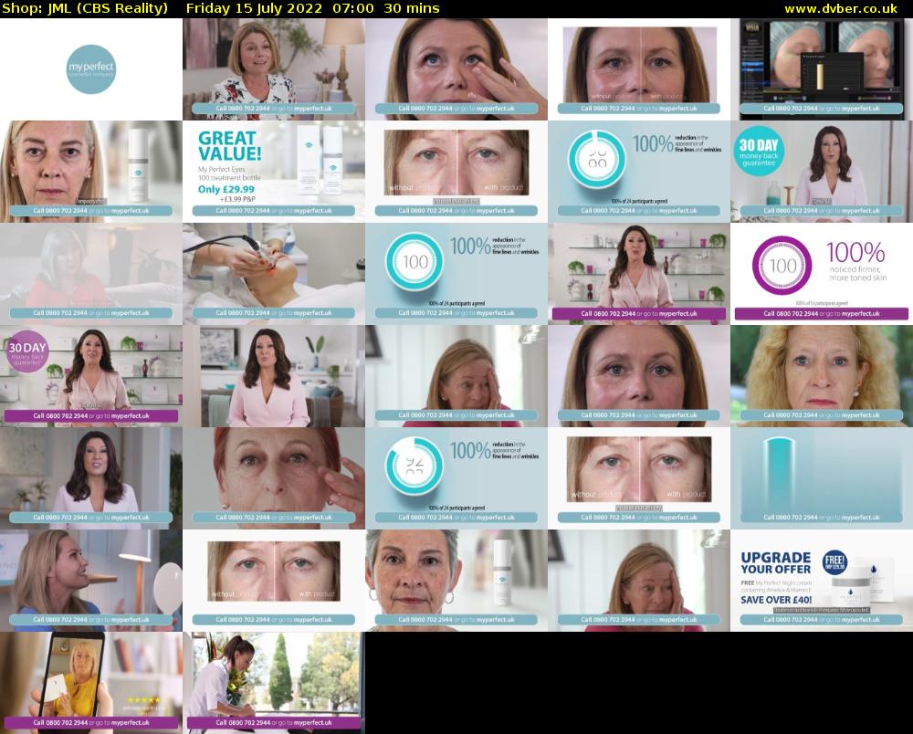 Shop: JML (CBS Reality) Friday 15 July 2022 07:00 - 07:30