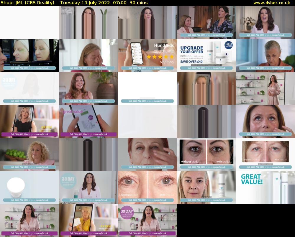 Shop: JML (CBS Reality) Tuesday 19 July 2022 07:00 - 07:30