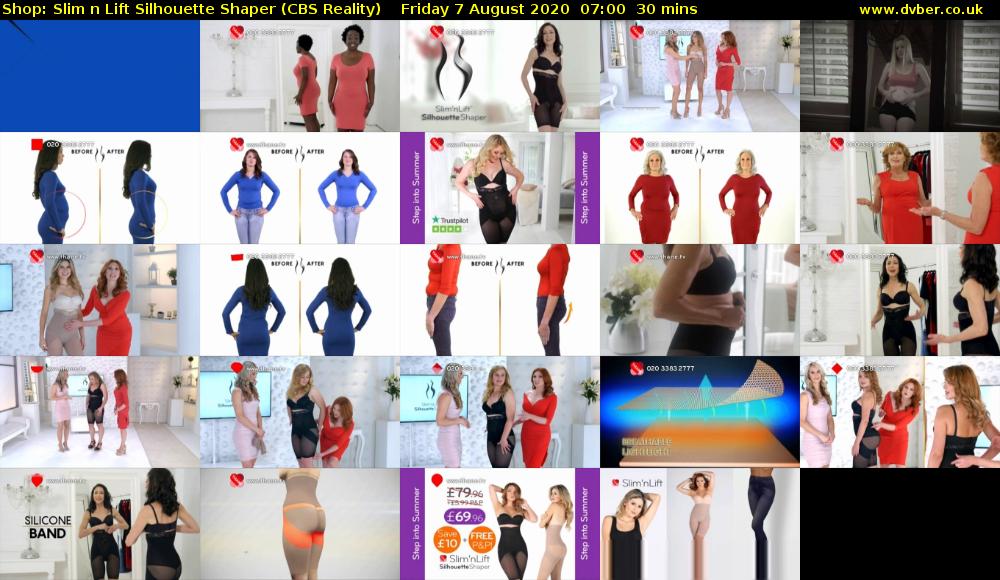 Shop: Slim n Lift Silhouette Shaper (CBS Reality) Friday 7 August 2020 07:00 - 07:30