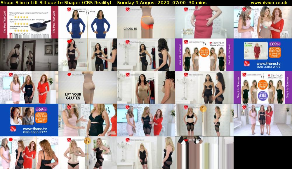 Shop: Slim n Lift Silhouette Shaper (CBS Reality) Sunday 9 August 2020 07:00 - 07:30
