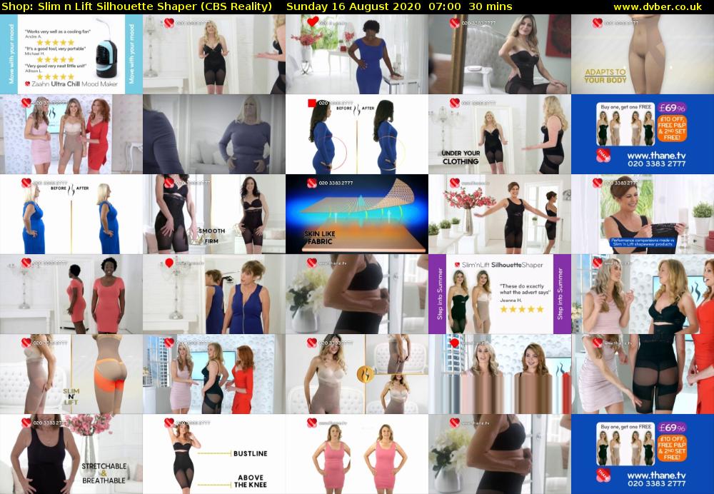 Shop: Slim n Lift Silhouette Shaper (CBS Reality) Sunday 16 August 2020 07:00 - 07:30