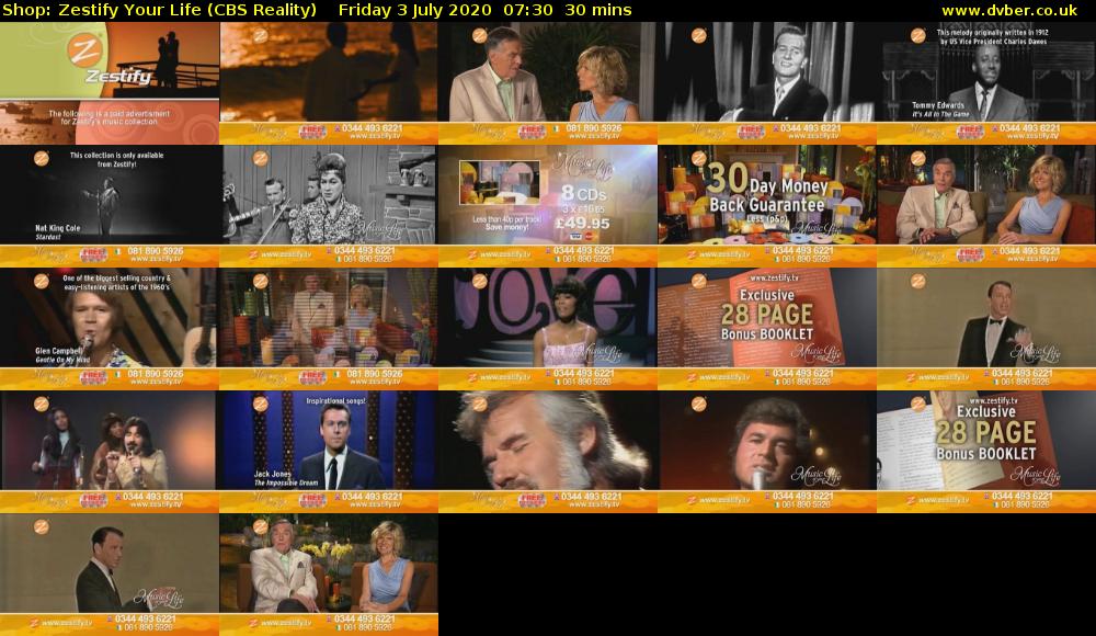 Shop: Zestify Your Life (CBS Reality) Friday 3 July 2020 07:30 - 08:00