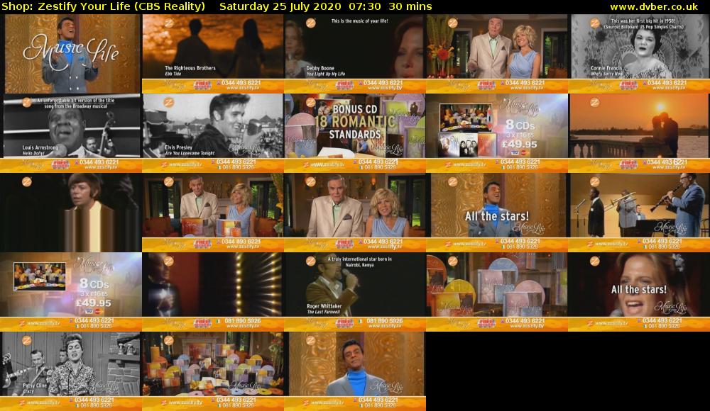 Shop: Zestify Your Life (CBS Reality) Saturday 25 July 2020 07:30 - 08:00