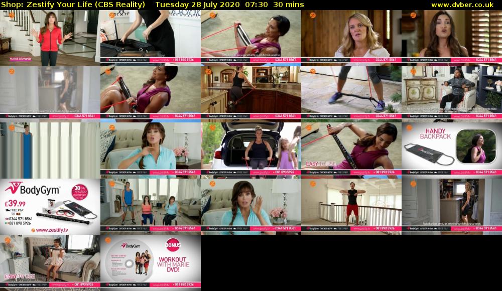 Shop: Zestify Your Life (CBS Reality) Tuesday 28 July 2020 07:30 - 08:00