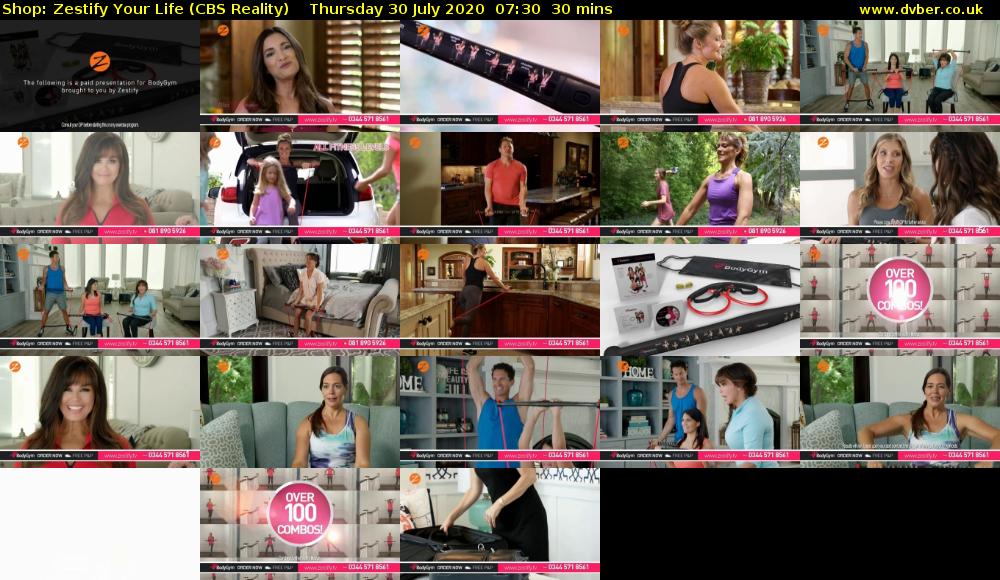 Shop: Zestify Your Life (CBS Reality) Thursday 30 July 2020 07:30 - 08:00