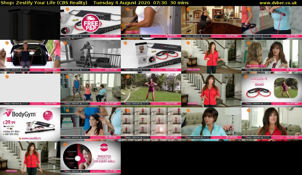 Shop: Zestify Your Life (CBS Reality) Tuesday 4 August 2020 07:30 - 08:00