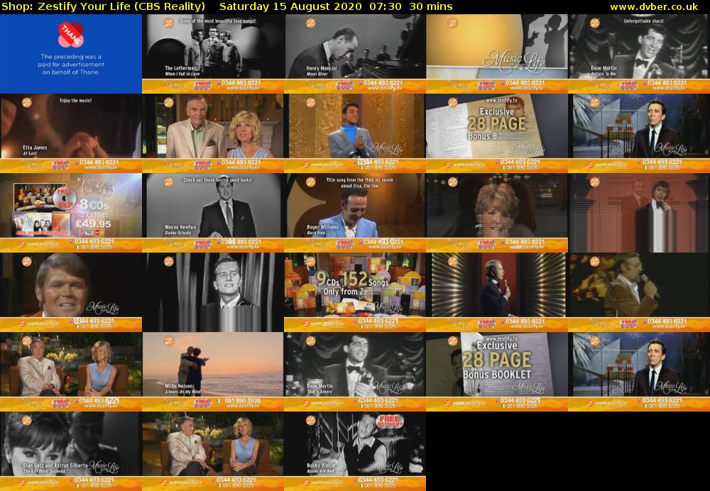 Shop: Zestify Your Life (CBS Reality) Saturday 15 August 2020 07:30 - 08:00