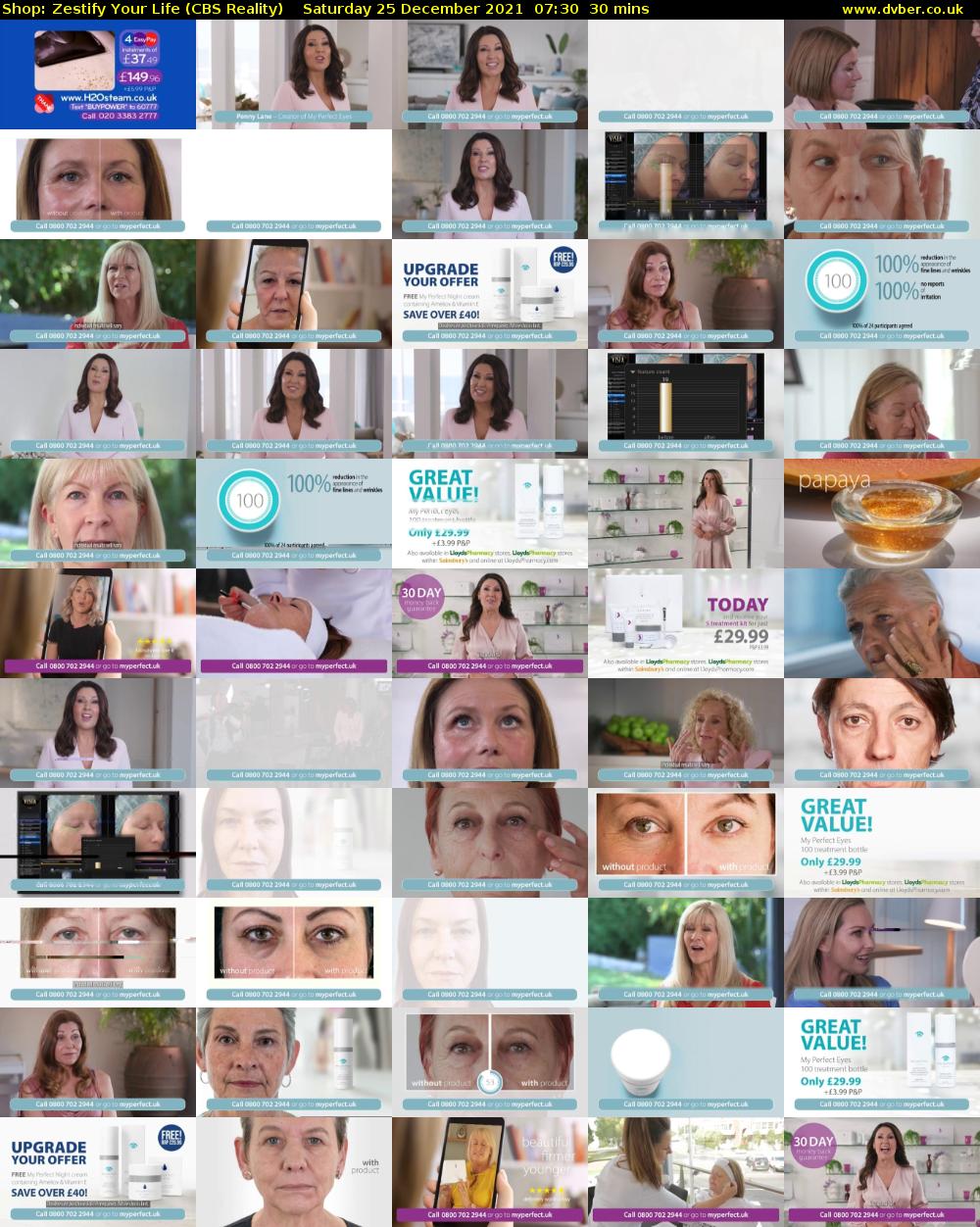 Shop: Zestify Your Life (CBS Reality) Saturday 25 December 2021 07:30 - 08:00
