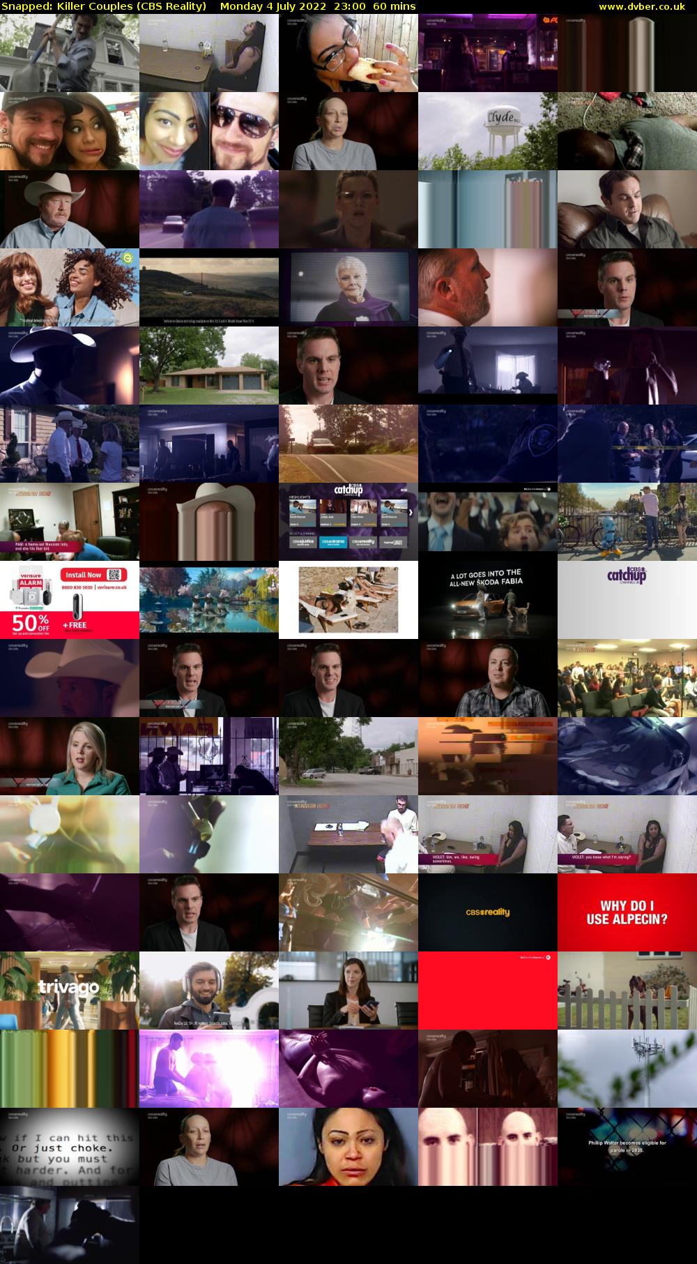 Snapped: Killer Couples (CBS Reality) Monday 4 July 2022 23:00 - 00:00