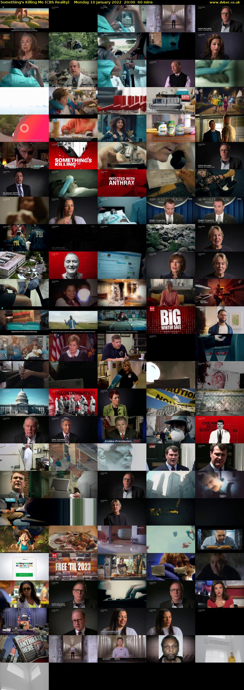 Something's Killing Me (CBS Reality) Monday 10 January 2022 20:00 - 21:00