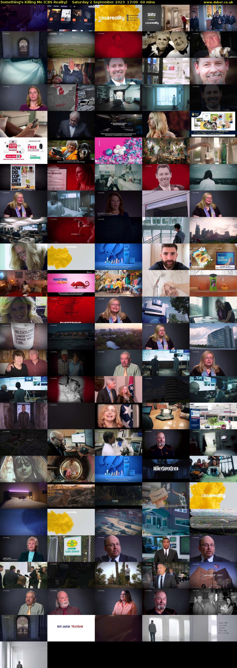 Something's Killing Me (CBS Reality) Saturday 2 September 2023 17:00 - 18:00