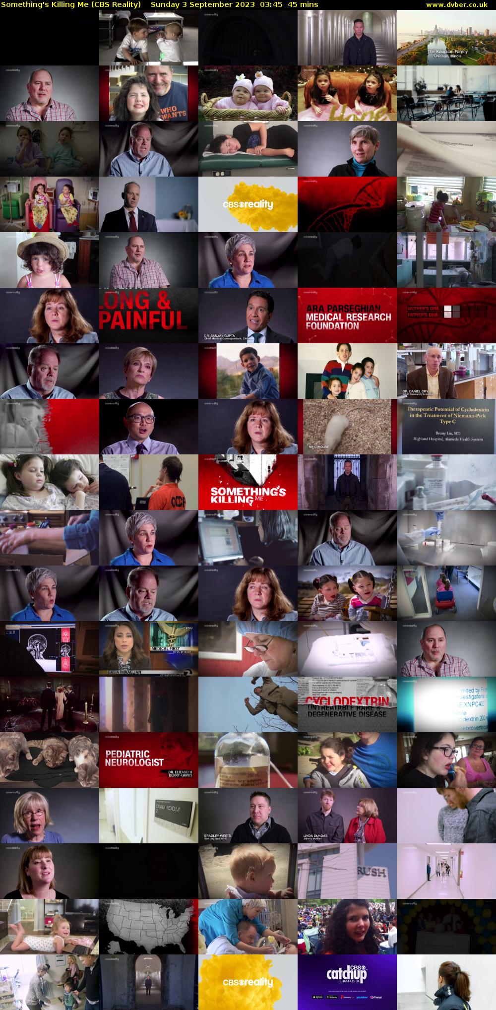 Something's Killing Me (CBS Reality) Sunday 3 September 2023 03:45 - 04:30