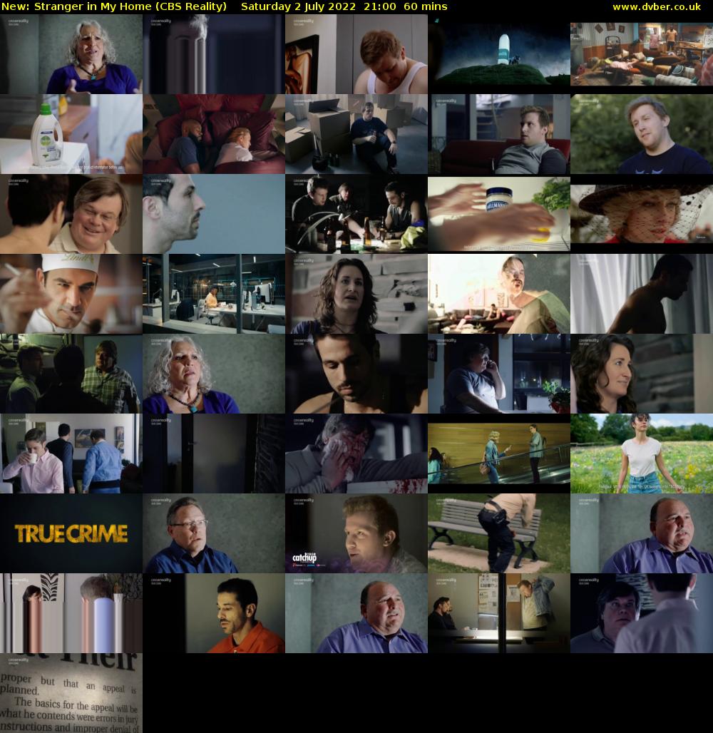 Stranger in My Home (CBS Reality) Saturday 2 July 2022 21:00 - 22:00