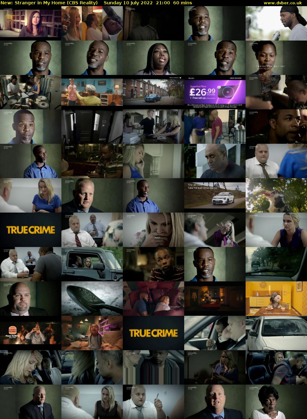 Stranger in My Home (CBS Reality) Sunday 10 July 2022 21:00 - 22:00