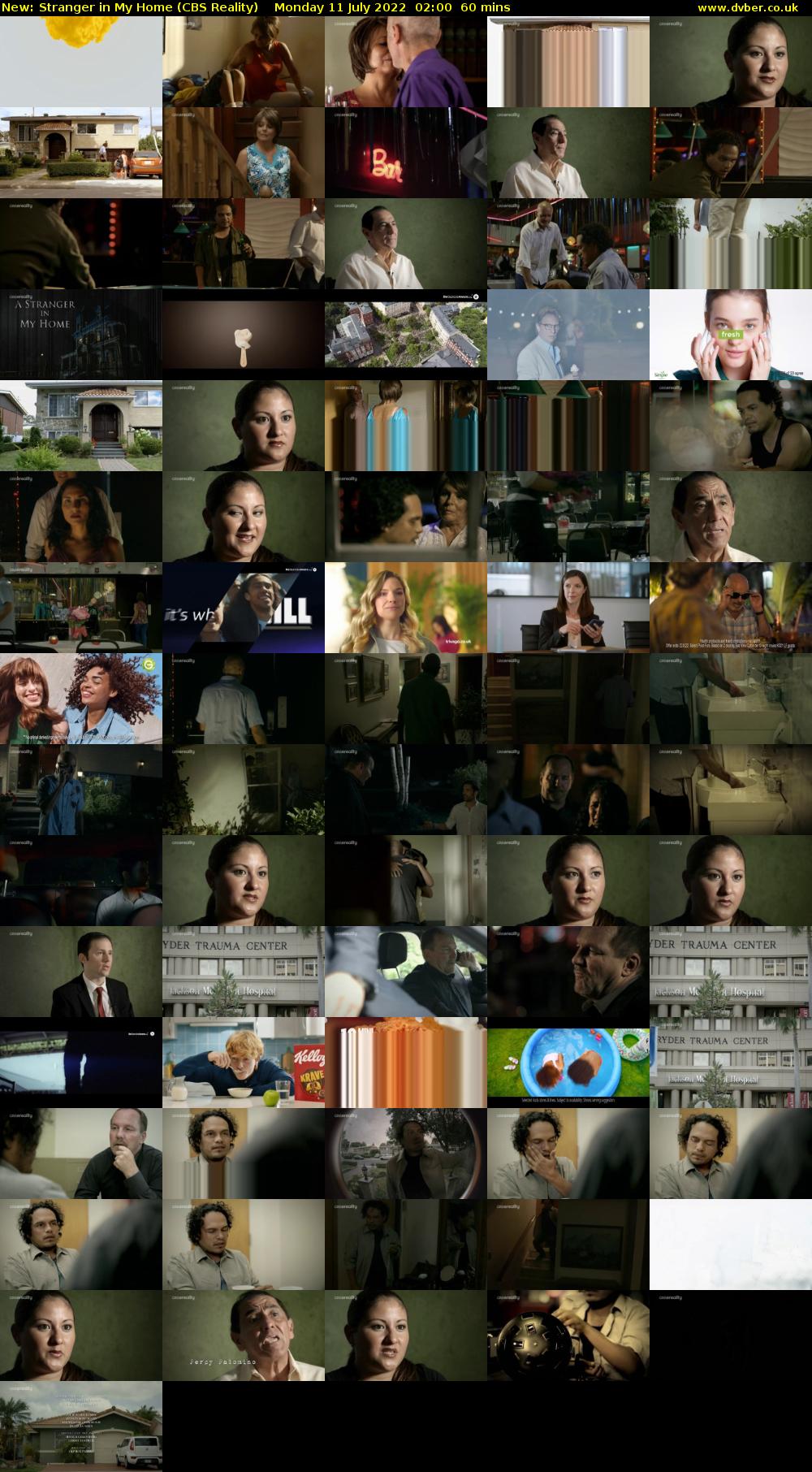 Stranger in My Home (CBS Reality) Monday 11 July 2022 02:00 - 03:00