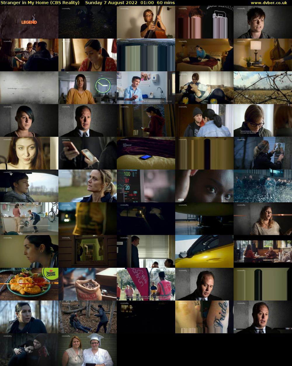 Stranger in My Home (CBS Reality) Sunday 7 August 2022 01:00 - 02:00
