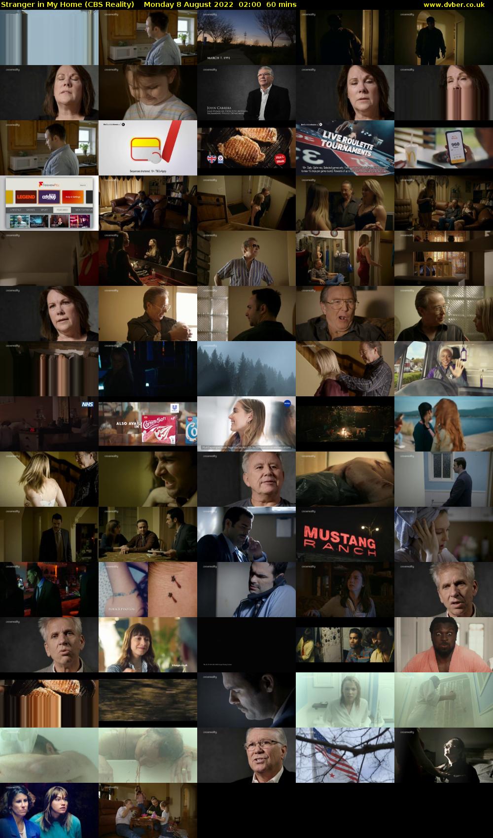 Stranger in My Home (CBS Reality) Monday 8 August 2022 02:00 - 03:00