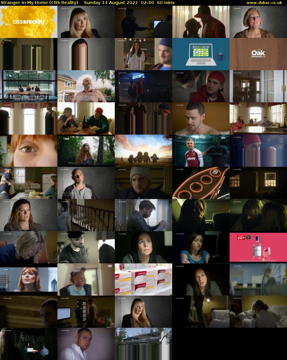 Stranger in My Home (CBS Reality) Sunday 14 August 2022 02:00 - 03:00
