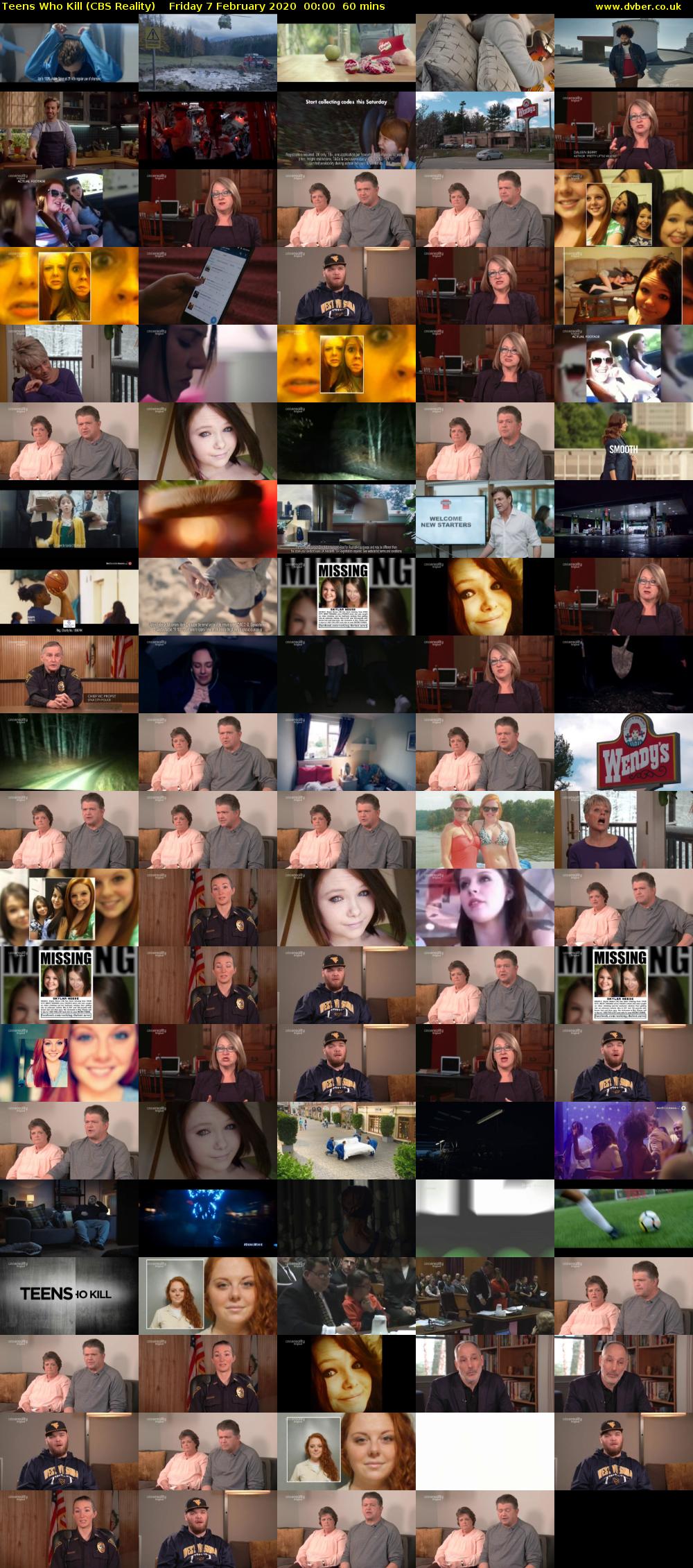 Teens Who Kill (CBS Reality) Friday 7 February 2020 00:00 - 01:00