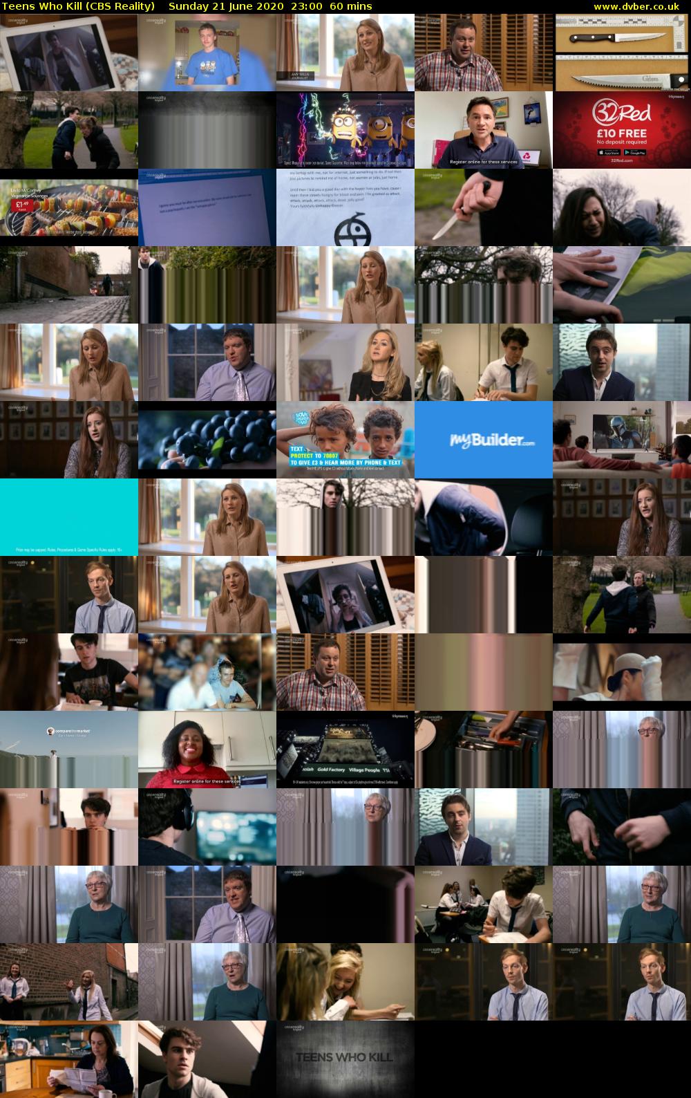 Teens Who Kill (CBS Reality) Sunday 21 June 2020 23:00 - 00:00