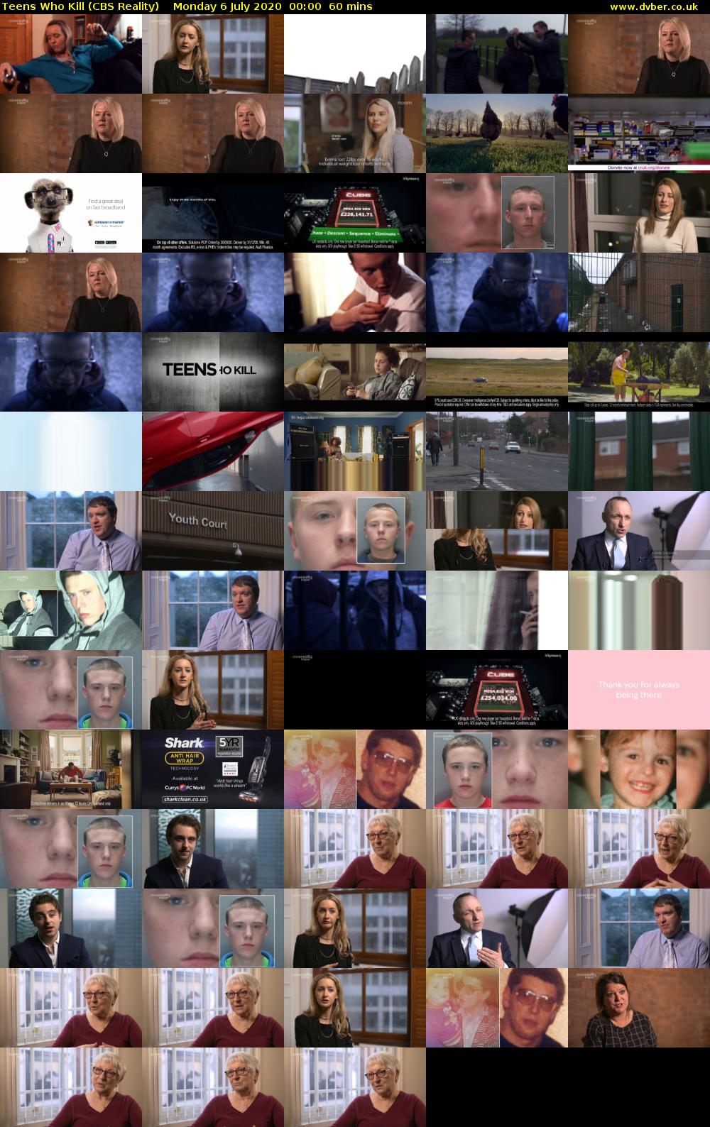 Teens Who Kill (CBS Reality) Monday 6 July 2020 00:00 - 01:00
