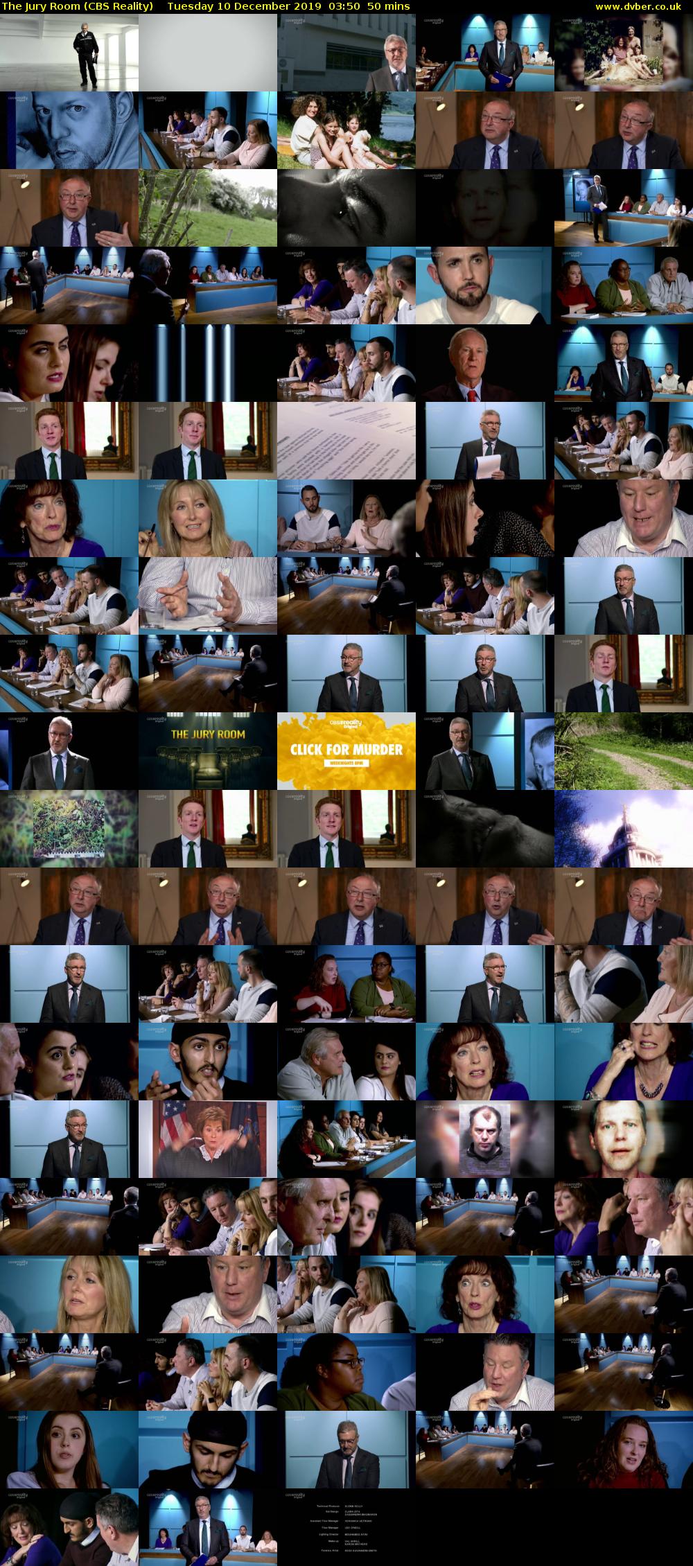 The Jury Room (CBS Reality) Tuesday 10 December 2019 03:50 - 04:40