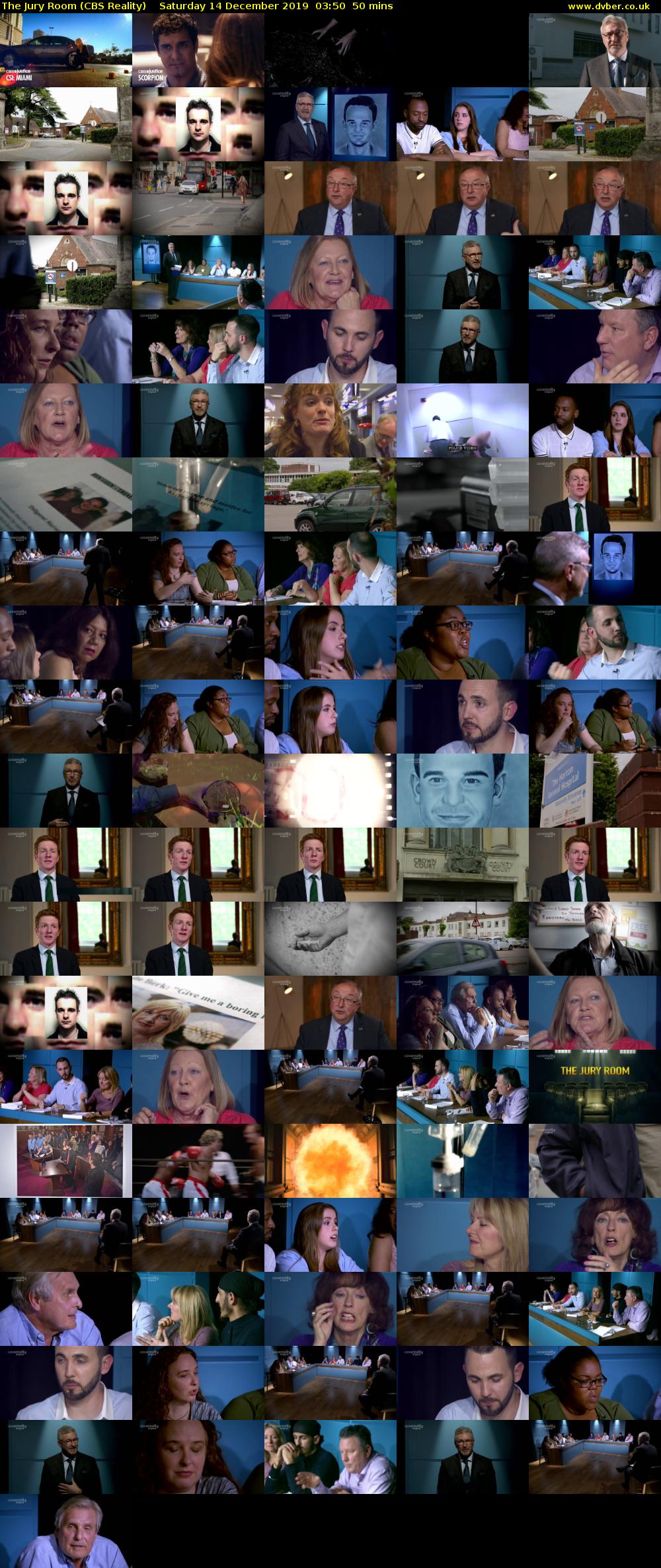 The Jury Room (CBS Reality) Saturday 14 December 2019 03:50 - 04:40