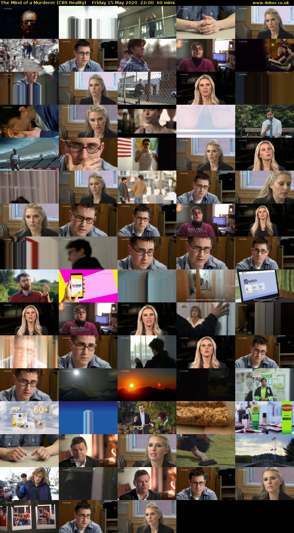 The Mind of a Murderer (CBS Reality) Friday 15 May 2020 22:00 - 23:00