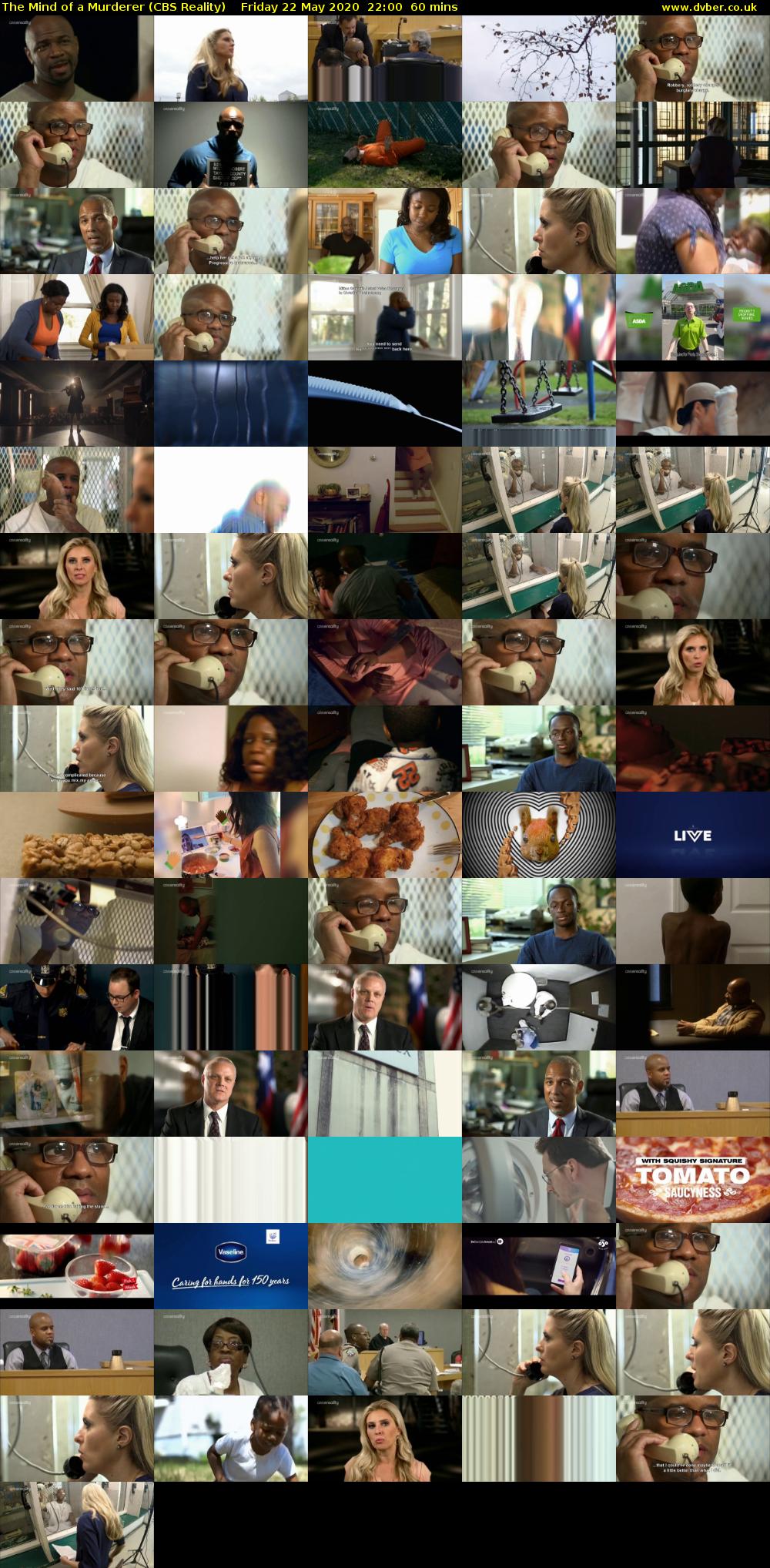 The Mind of a Murderer (CBS Reality) Friday 22 May 2020 22:00 - 23:00