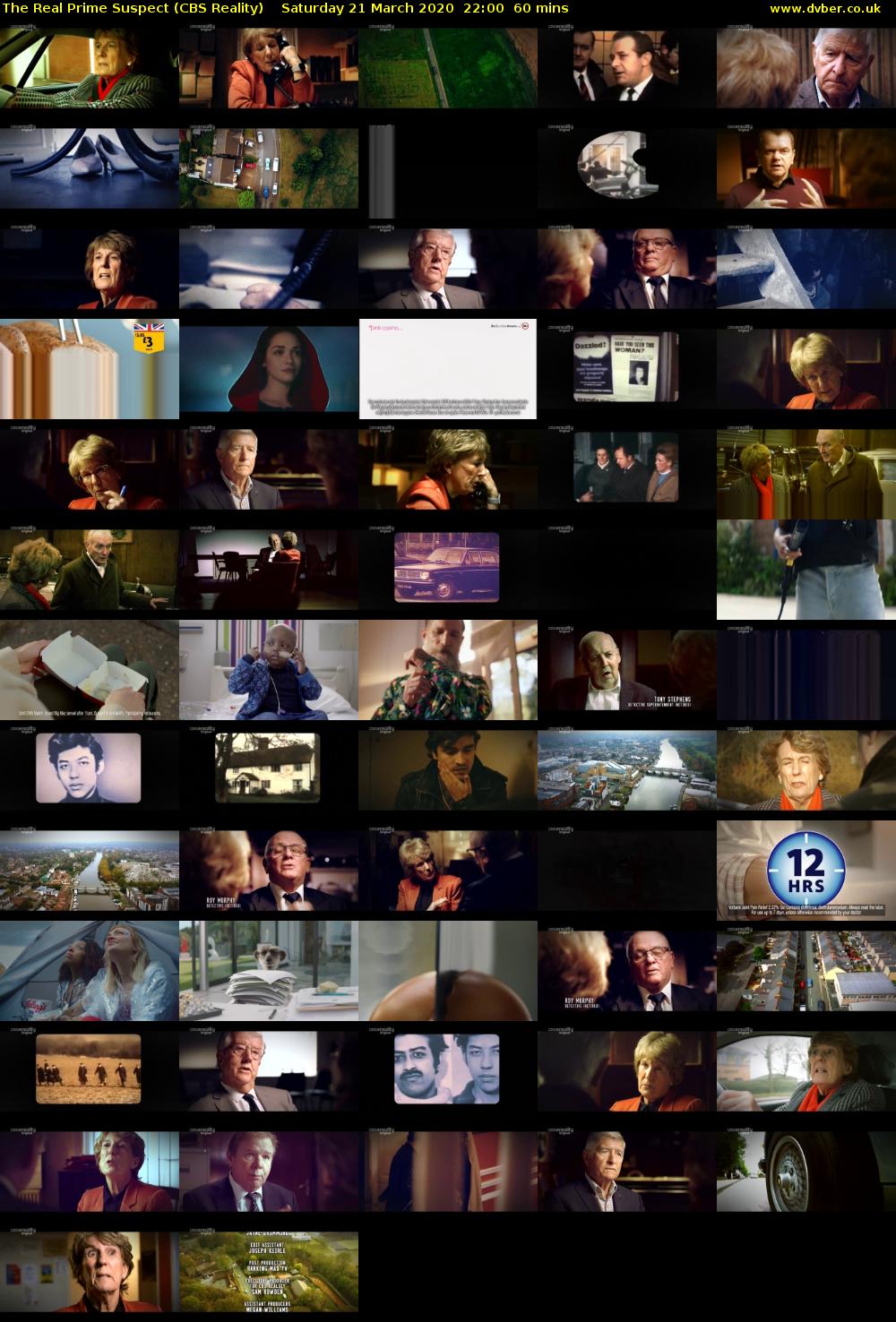 The Real Prime Suspect (CBS Reality) Saturday 21 March 2020 22:00 - 23:00