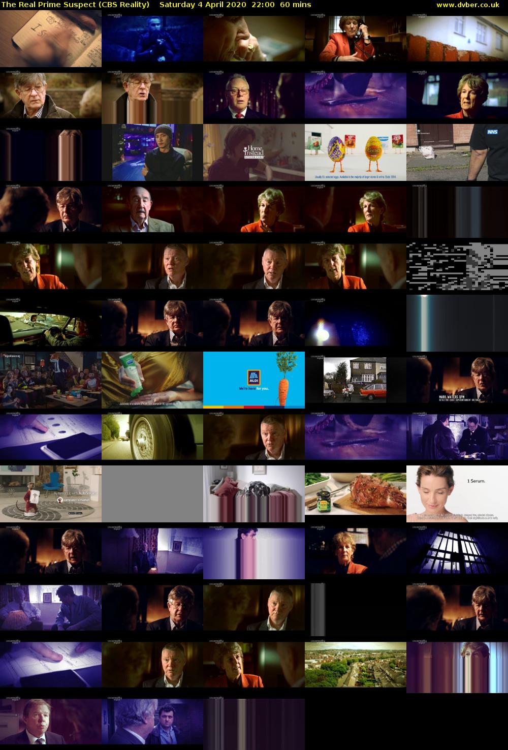 The Real Prime Suspect (CBS Reality) Saturday 4 April 2020 22:00 - 23:00
