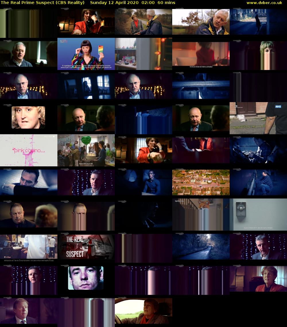 The Real Prime Suspect (CBS Reality) Sunday 12 April 2020 02:00 - 03:00
