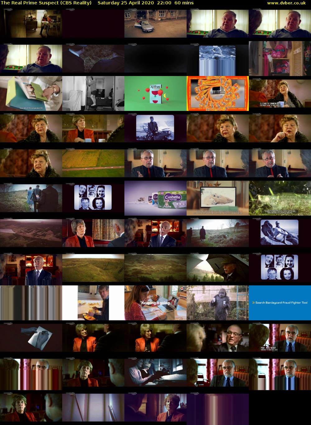 The Real Prime Suspect (CBS Reality) Saturday 25 April 2020 22:00 - 23:00