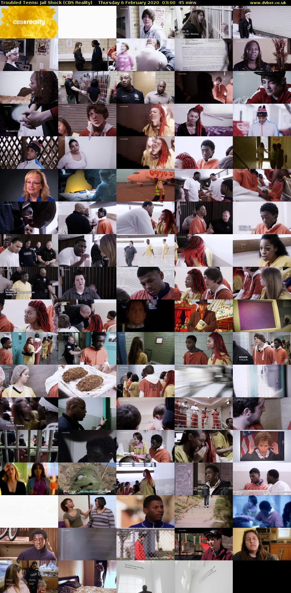 Troubled Teens: Jail Shock (CBS Reality) Thursday 6 February 2020 03:00 - 03:45