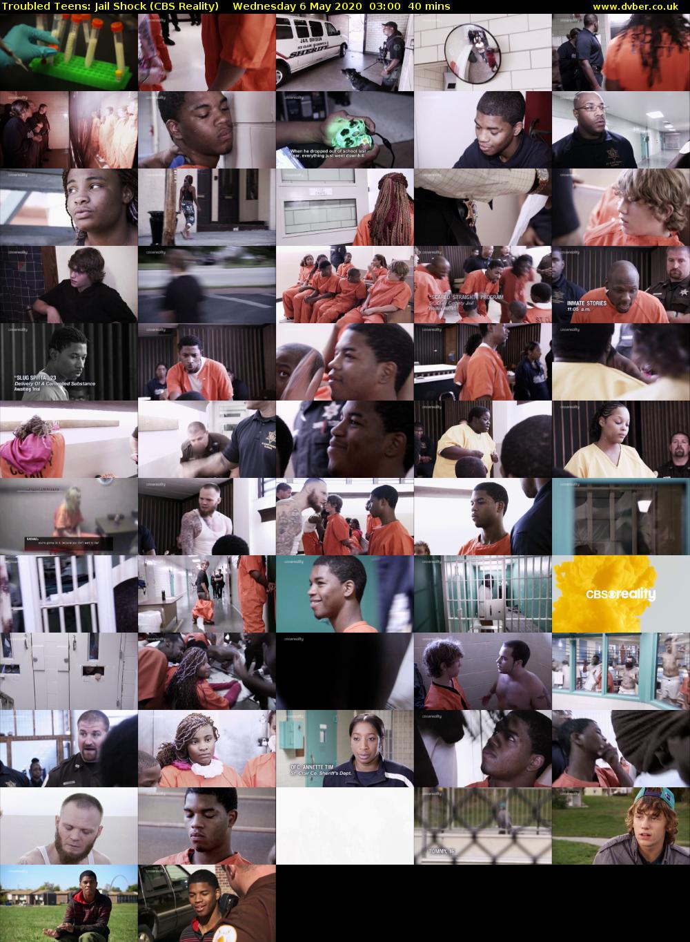 Troubled Teens: Jail Shock (CBS Reality) Wednesday 6 May 2020 03:00 - 03:40