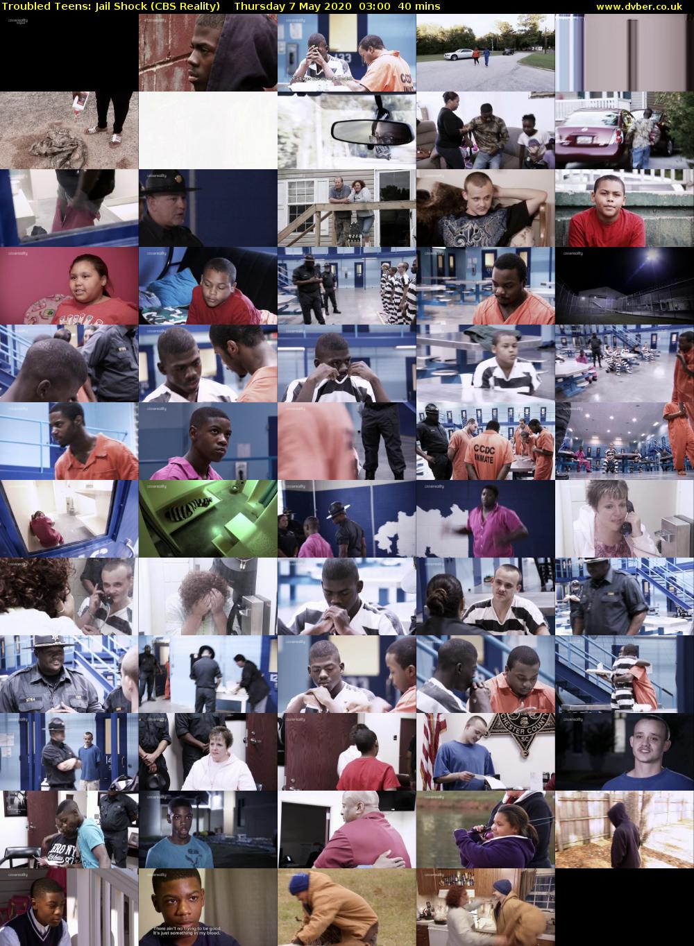 Troubled Teens: Jail Shock (CBS Reality) Thursday 7 May 2020 03:00 - 03:40