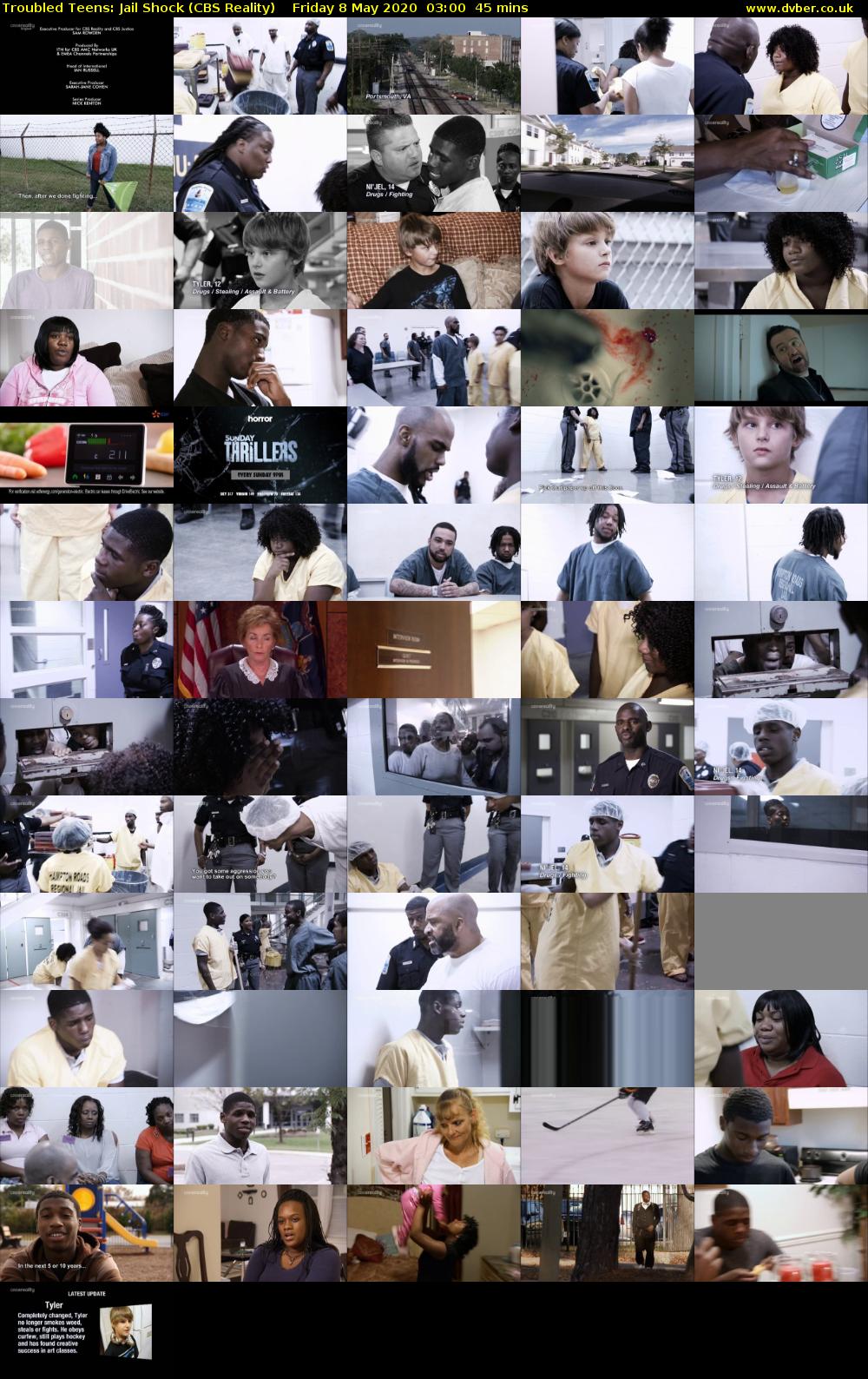 Troubled Teens: Jail Shock (CBS Reality) Friday 8 May 2020 03:00 - 03:45