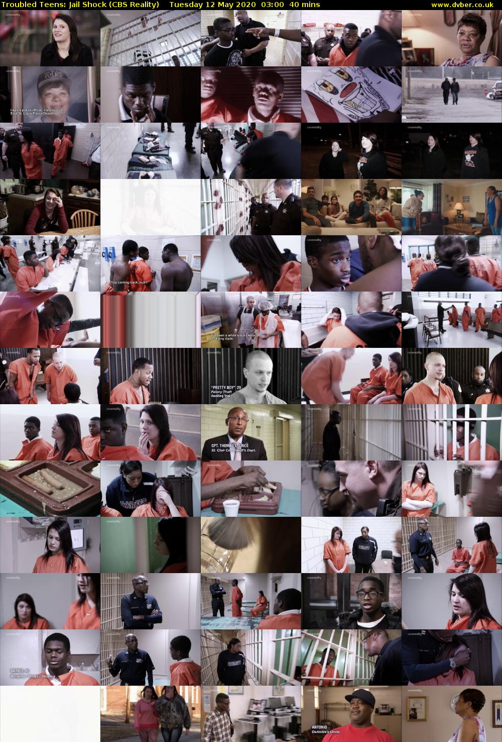 Troubled Teens: Jail Shock (CBS Reality) Tuesday 12 May 2020 03:00 - 03:40