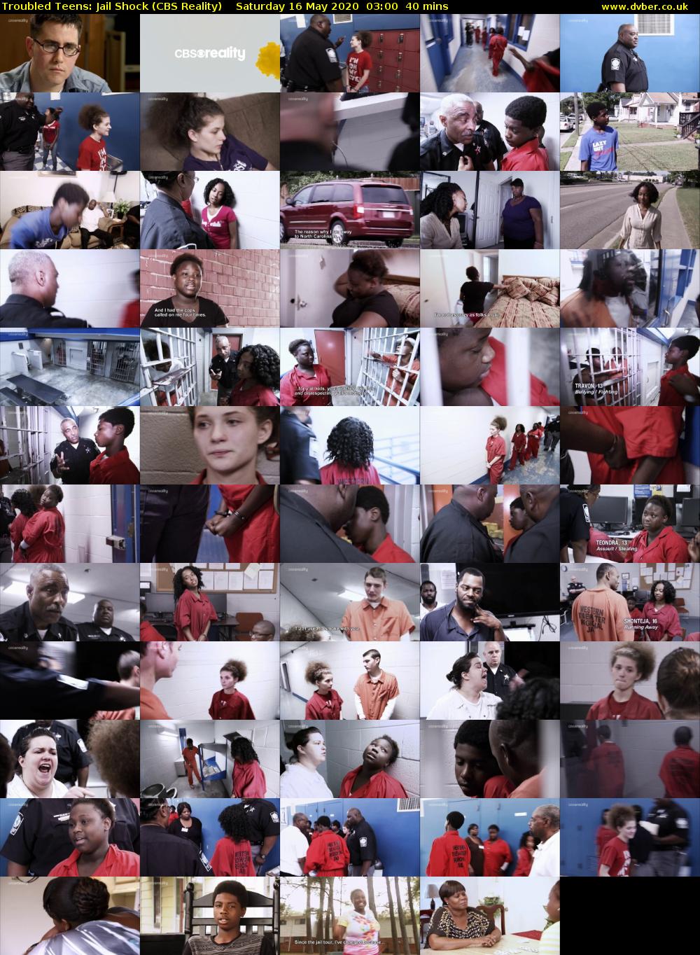 Troubled Teens: Jail Shock (CBS Reality) Saturday 16 May 2020 03:00 - 03:40