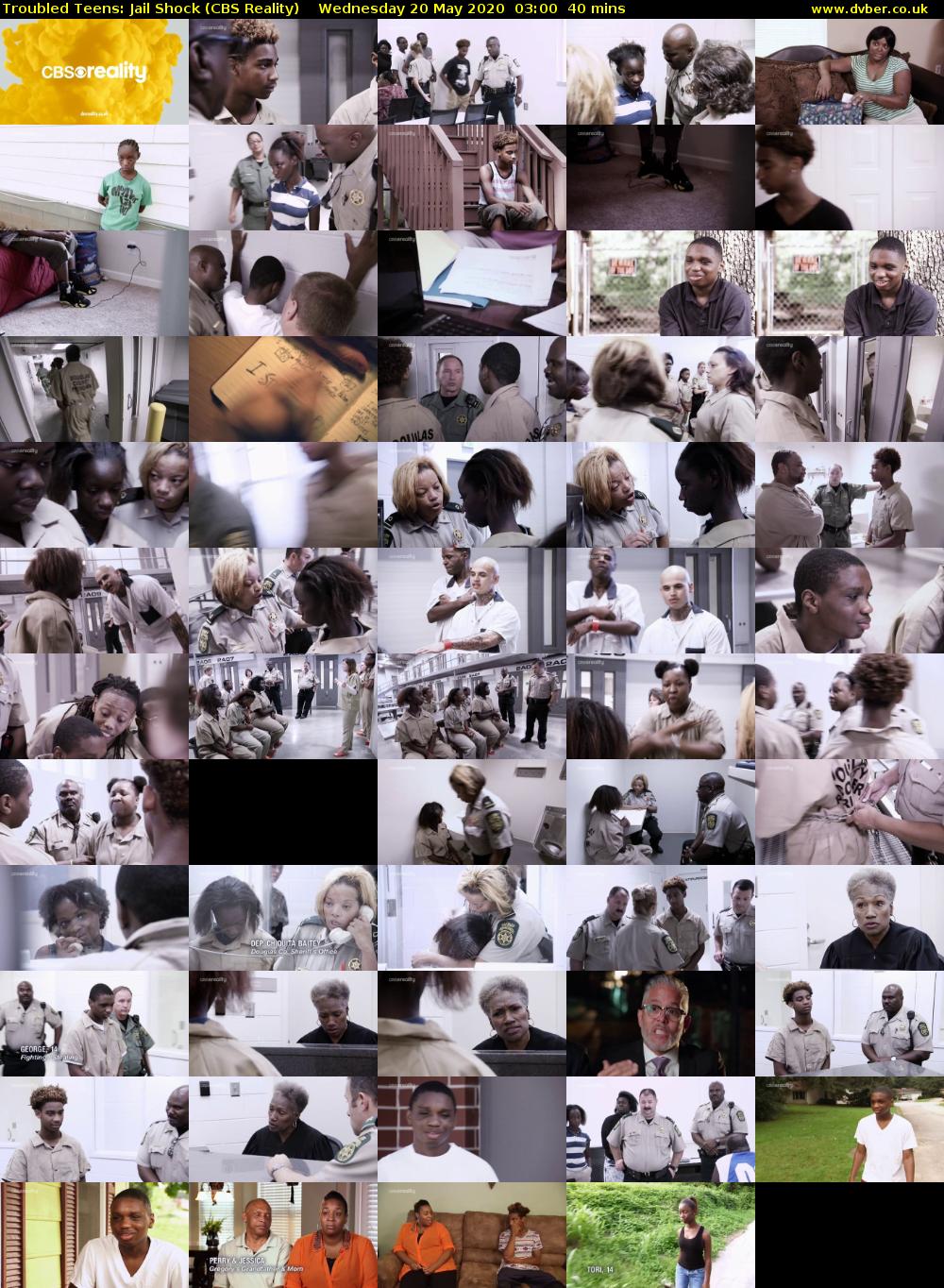 Troubled Teens: Jail Shock (CBS Reality) Wednesday 20 May 2020 03:00 - 03:40