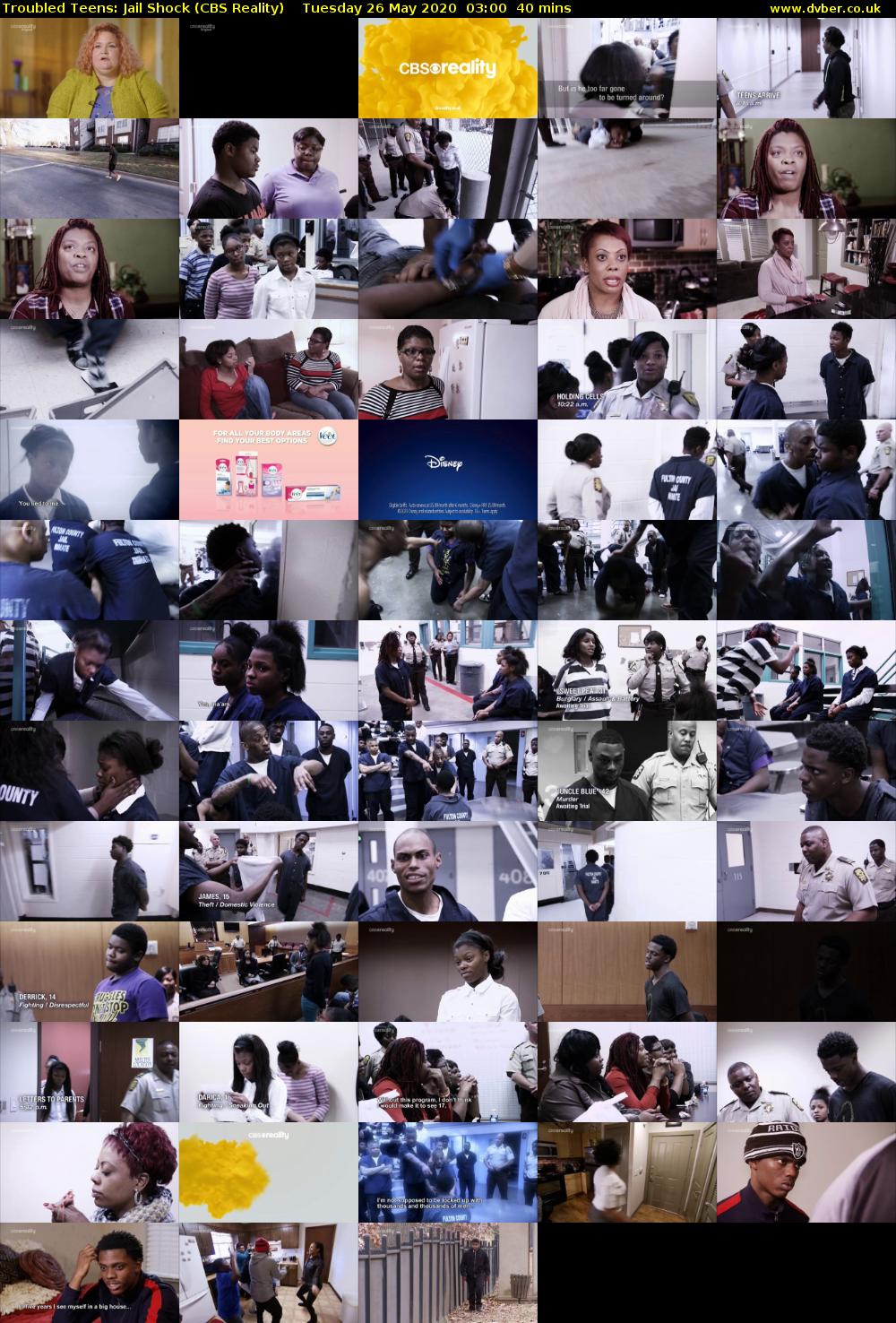 Troubled Teens: Jail Shock (CBS Reality) Tuesday 26 May 2020 03:00 - 03:40
