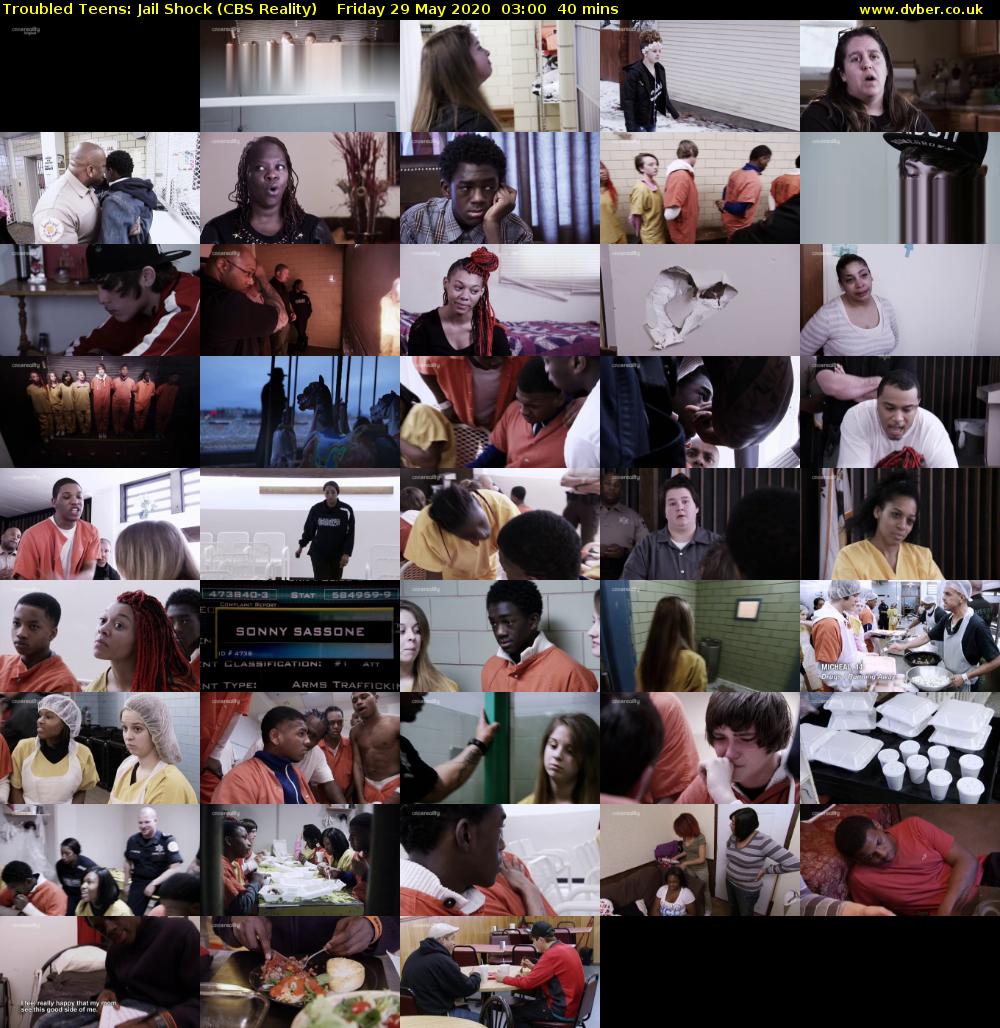 Troubled Teens: Jail Shock (CBS Reality) Friday 29 May 2020 03:00 - 03:40
