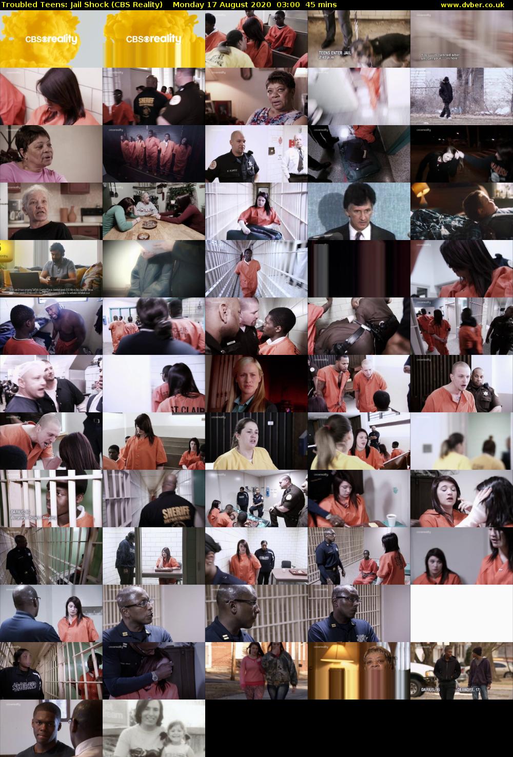 Troubled Teens: Jail Shock (CBS Reality) Monday 17 August 2020 03:00 - 03:45