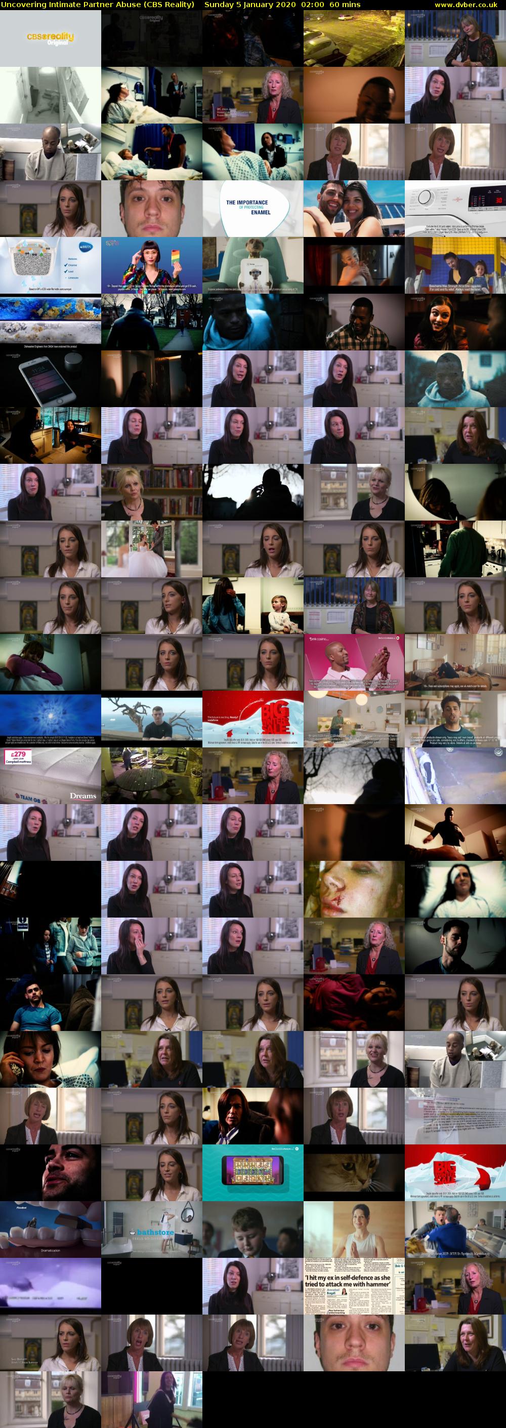 Uncovering Intimate Partner Abuse (CBS Reality) Sunday 5 January 2020 02:00 - 03:00