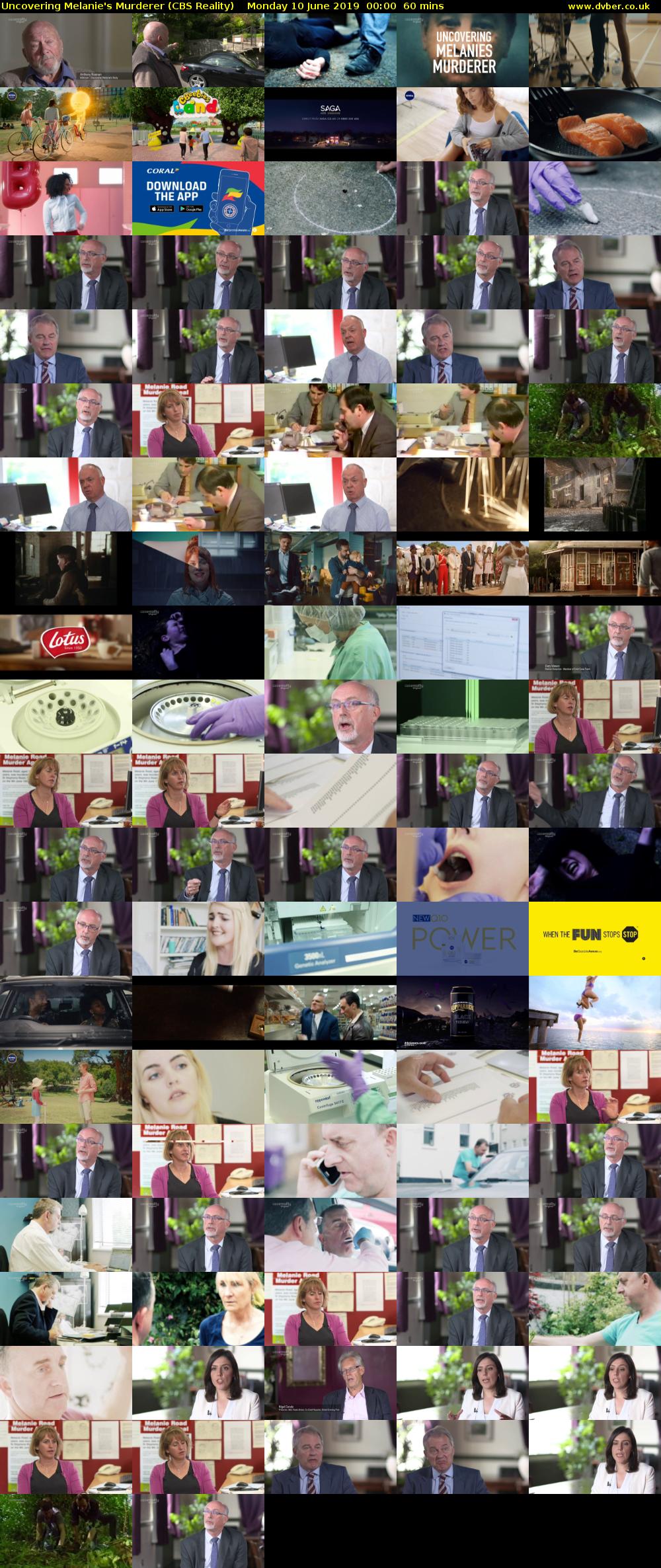 Uncovering Melanie's Murderer (CBS Reality) Monday 10 June 2019 00:00 - 01:00