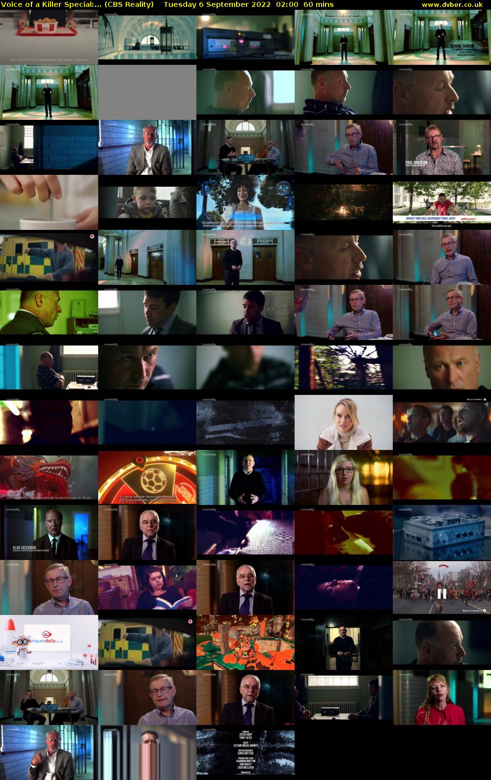 Voice of a Killer Special:... (CBS Reality) Tuesday 6 September 2022 02:00 - 03:00
